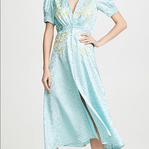 Saloni Lea Dress Light Blue Size 4
